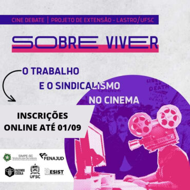 Inscrições para cine debate seguem abertas até 01/09, já fez a sua?