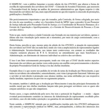 NOTA PÚBLICA – Ato 479-2023